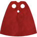 LEGO Rood Standaard Cape met Donkerrood Rug met regelmatige gesteven textuur (20458 / 50231)