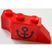 LEGO Rood Stickered Assembly met anchor (Links) Sticker