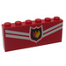 LEGO Red Stickered Assembly with Fire Fighter Sign