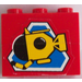 LEGO Red Stickered Assembly with Submarine Sticker