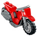 LEGO Red Stuntz Flywheel Motorcycle Dirt Bike