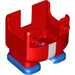 LEGO rot Super Mario Unterseite Hälfte mit Overalls, Stripe und Shoes (68953 / 75355)