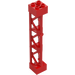 LEGO Rød Support 2 x 2 x 10 Bjælke Trekantet Lodret (Type 4 - 3 stolper, 3 sektioner) (4687 / 95347)
