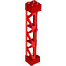 LEGO rot Support 2 x 2 x 10 Träger Dreieckig Vertikale (Typ 4 - 3 Beiträge, 3 Abschnitte) (4687 / 95347)
