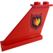 LEGO Red Tail 4 x 1 x 3 with Fire Logo (Left) Sticker (2340)