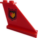 LEGO Red Tail 4 x 1 x 3 with Fire Logo (Right) Sticker (2340)