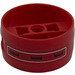 LEGO rouge Technic Cylindre avec Centre Barre avec Vents Autocollant (41531)