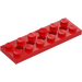 LEGO Red Technic Plate 2 x 6 with Holes (32001)