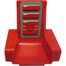 LEGO rot Technic Sitz 3 x 2 Base mit Cushions und Mud Masher Logo Aufkleber (2717)