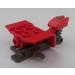 LEGO Rood Three-wheeled Motor Cycle Lichaam met Dark Stone Grijs Chassis (15821 / 76040)