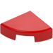 LEGO Red Tile 1 x 1 Quarter Circle (25269)