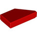 LEGO Red Tile 1 x 2 45° Angled Cut Left (5091)