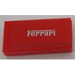 LEGO Red Tile 1 x 2 with &quot;Ferrari&quot; Lettering Sticker with Groove (3069)