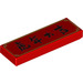 LEGO Red Tile 1 x 3 with &#039;虎年大吉&#039; (Good Luck in the Year of the Tiger), (63864 / 83767)