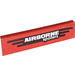 LEGO Red Tile 1 x 4 with &#039;AIRBORNE spoilers&#039; Sticker (2431)