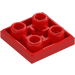 LEGO Red Tile 2 x 2 Inverted (11203)