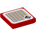 LEGO rouge Tuile 2 x 2 avec Gift Boîte Scanner Code avec rainure (3068 / 100605)