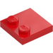 LEGO Red Tile 2 x 2 with Studs on Edge (33909)