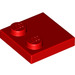 LEGO Red Tile 2 x 2 with Studs on Edge (33909)