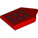 LEGO rouge Tuile 2 x 3 Pentagonal avec 6 rouge Circles (22385 / 106918)