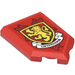 LEGO Red Tile 2 x 3 Pentagonal with HP &#039;GRYFFINDOR&#039; House Cres Sticker (22385)