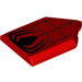 LEGO Red Tile 2 x 3 Pentagonal with Spider and Web (22385 / 100366)