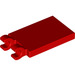LEGO Red Tile 2 x 3 with Horizontal Clips (Thick Open &#039;O&#039; Clips) (30350 / 65886)
