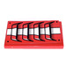 LEGO rouge Tuile 2 x 4 avec Air Vents Autocollant (87079)