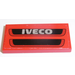LEGO Red Tile 2 x 4 with &#039;IVECO&#039;, Black Grille Sticker (87079)