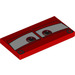 LEGO Red Tile 2 x 4 with “Red” Eyes (71042 / 87079)