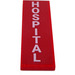 LEGO Red Tile 2 x 6 with White &#039;HOSPITAL&#039; Sticker (69729)