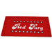 LEGO Red Tile 6 x 12 with Studs on 3 Edges with &#039;Red Fury&#039; Sticker (6178)