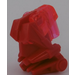 LEGO Red Toa Head with Transparent Dark Pink Toa Eyes/Brain Stalk