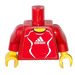 LEGO rouge Torse avec Adidas logo et #15 sur Retour (973)