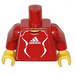 LEGO rouge Torse avec Adidas logo et #7 sur Retour (973)
