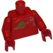 LEGO Rojo Torso con Classic Espacio Moon Pegatina (Rojo) (973)