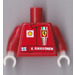 LEGO Rood Torso met Ferrari, Shell Logos en K. Raikkonen (973)
