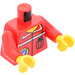 LEGO Red Torso with Jacket, Radio, &#039;Space Port-Logo&#039; (973 / 73403)