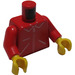 LEGO rot Torso mit Zippered Jacket (973)