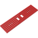 LEGO Red Train Chassis 6 x 24 x 0.7 with 3 Round Holes at Each End (6584)