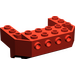 LEGO Rood Trein Voorkant Wig 4 x 6 x 1.7 Omgekeerd met Studs Aan Voorkant Kant (87619)
