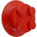LEGO Red Train Wheel 2 x 2 with Beveled Tread and Axle Cam