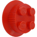 LEGO Red Train Wheel 2 x 2 with Traction Teeth