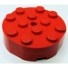 LEGO Red Turntable 4 x 4 Complete Faceted Old Style