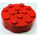 LEGO Rosso Piatto girevole 4 x 4 Vecchio stile sfaccettato completo