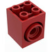 LEGO Red Turntable Brick 2 x 2 x 2 with 2 Holes and Click Rotation Ring (41533)