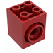LEGO rot Turntable Backstein 2 x 2 x 2 mit 2 Löcher und Click Rotation Ring (41533)