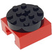 LEGO Red Turntable Legs with Black Top (30516 / 76514)
