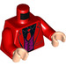 LEGO Red Two-Face with Black Shirt, Red Tie and Jacket Minifig Torso (973 / 76382)