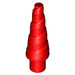 LEGO Red Unicorn Horn with Spiral (34078 / 89522)